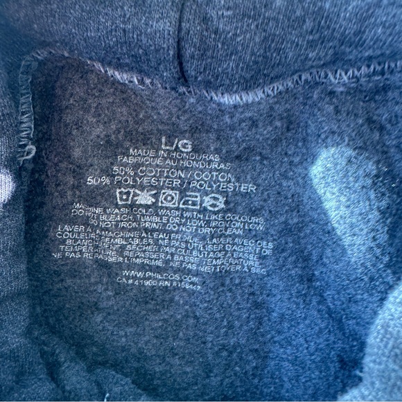 Smiley Acid Wash Hoodie - Picture 2 of 3